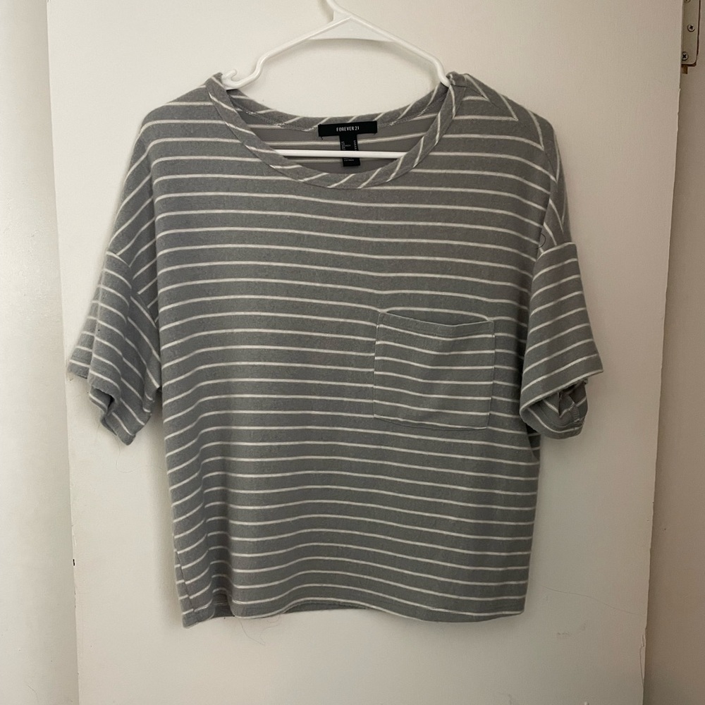 Striped Short Sleeve Pocket Shirt